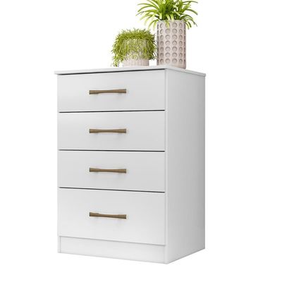 Cômoda Com 4 Gavetas Ms913 - Branco