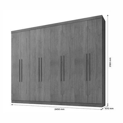 Guarda Roupa 8 Portas New Premium Benetil Cinamomo