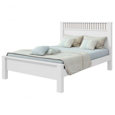 Cama Casal Athenas Branco.