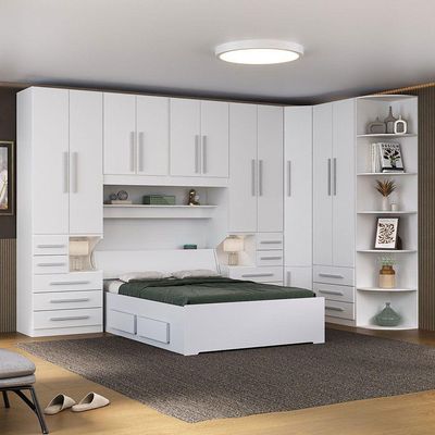 Dormitório Queen Size Completo 1344 Branco