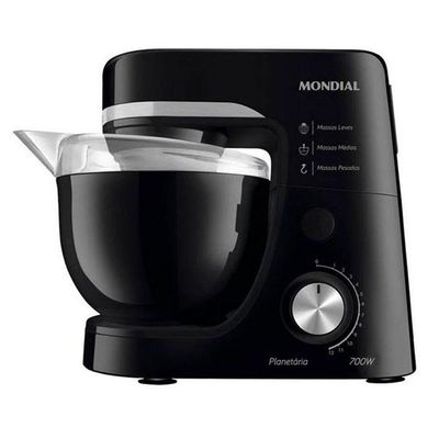 Batedeira Planetária Mondial 12 Velocidades 700w Bp-03 Preto 220v 220V