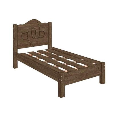 Cama Siena Solteiro Mocaccino - Carmolar