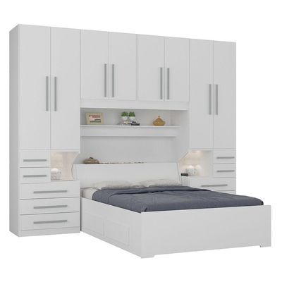 Dormitório Queen Size Completo 1223 Branco