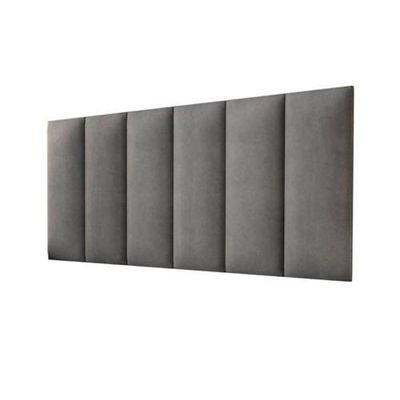 Cabeceira Casal Carla 160x60 Suede Cinza - M&f Decor