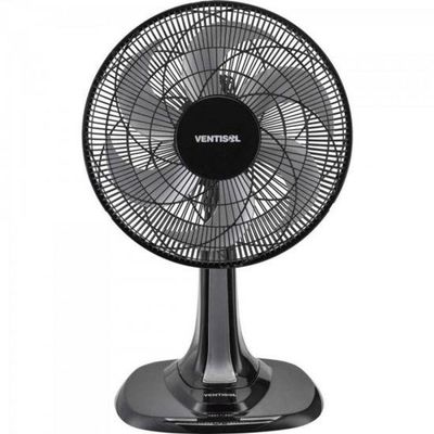Ventilador De Mesa com 6 Pás 220v Turbo Preto/cinza Ventisol 220V