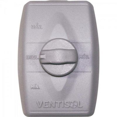 Ventilador De Parede 68cm Bivolt Power Preto/prata Ventisol Bivolt
