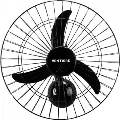 Ventilador De Parede Oscilante 60cm Bivolt Aço Pr Ventisol Bivolt