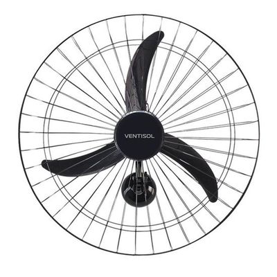Ventilador De Parede 60cm 220v New Premium Preto Ventisol 220V