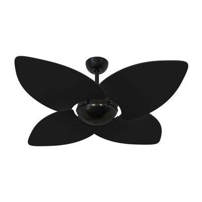 Ventilador De Teto Kovalski Nero Office 4 Pás Preto 127V 110V
