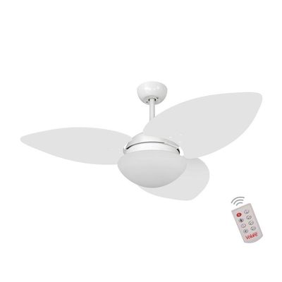 Ventilador De Teto Branco Fosco 3 Pás Branco 127V 110V