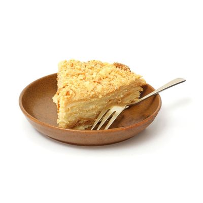 Garfo de Sobremesa Bolo Dourado Talheres Inox Buffet 10un
