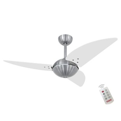 Ventilador Off Clear Branco 127V E Controle Remoto 110V