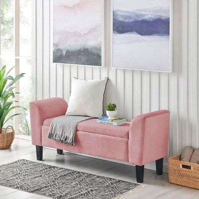 Recamier Bau Malibu 1,60m Suede Rose - Inova Decor