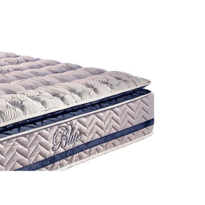 Cama Box Solteiro: Colchão Molas Ensacadas Paropas Blue + Base Crc Rústico Black (88x188)