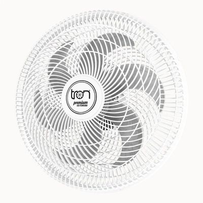 Ventilador Maggie Parede Branco Oscilante 127V Pás Prata 110V