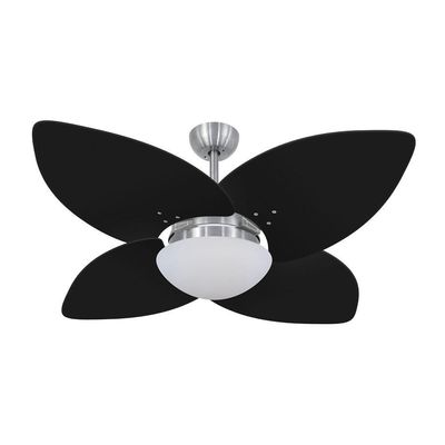 Ventilador De Teto Dormamu Escovado 4 Pás Preto 220V 220V