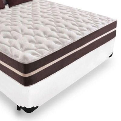 Cama Box Casal + Colchão De Molas Prime Colchões Classic Superlastic 138x188x64 Branco