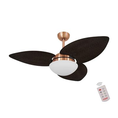 Ventilador De Teto 3 Pás Palmae Tabaco 127V C/ Controle 110V