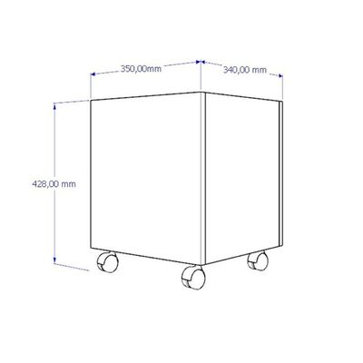 Mesa C/ 2 Baú Organizador De Brinquedos P/ Quarto De Criança Branco