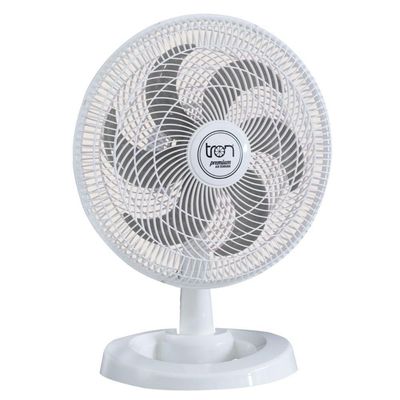 Ventilador Médio Maggie Branco Oscilante 127V Pás Prata 110V