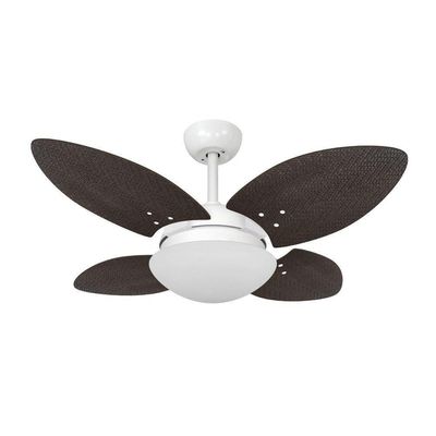 Ventilador De Teto Volare Mini Petalo Palmae Tabaco 220V 220V
