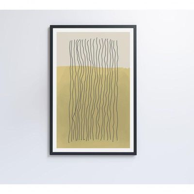 Quadro Abstrato Linhas 120x80 Cm Vidro Impresso
