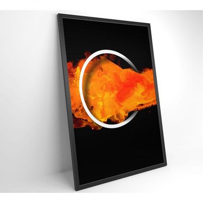 Quadro Circulo Playstation 120x80 Cm Vidro Impresso