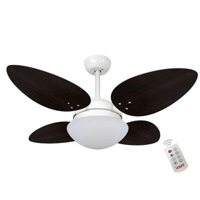 Ventilador Volare Petalo Quad Tabaco 127V E Controle Remoto 110V