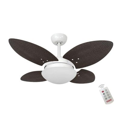 Ventilador Volare Mini P Palmae Tabaco 127V Controle Remoto 110V