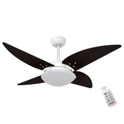 Ventilador Volare Quad Tabaco 127V E Controle Remoto 110V
