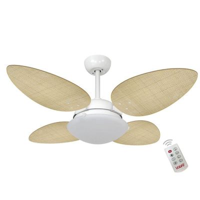 Ventilador Volare P Palmae Natural 127V E Controle Remoto 110V