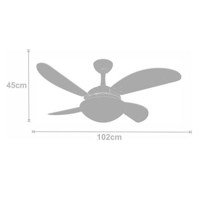 Ventilador De Teto Ventax Ii Fly Branco 220V 220V