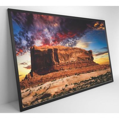 Quadro Decorativo Deserto Butte Utah 120x80 Cm Tecido Canvas