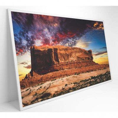 Quadro Decorativo Deserto Butte Utah 120x80 Cm Tecido Canvas