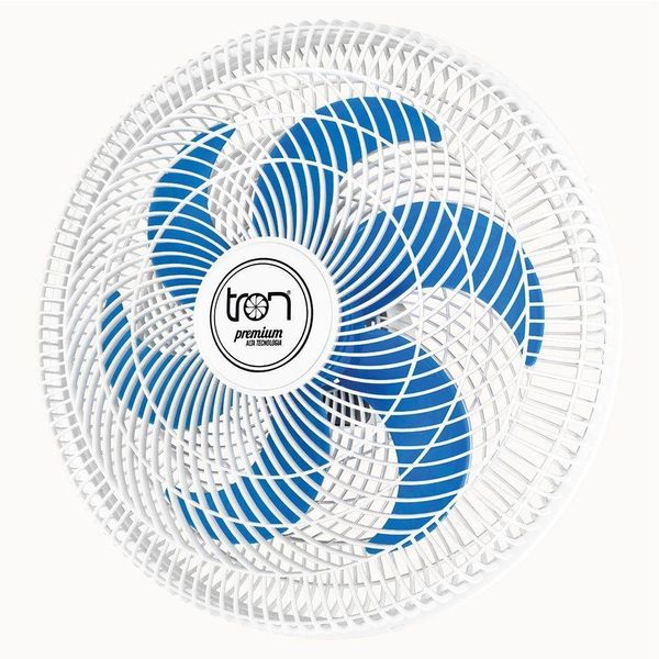 Ventilador Parede Lorena Branco Oscilante 220V Pás Azul 220V