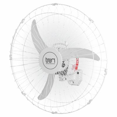 Ventilador De Parede América Bivolt Grade Em Aço Branco Bivolt