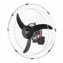 Ventilador De Parede América Preto Bivolt Grade Em Aço