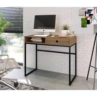 Escrivaninha Estilo Industrial 1 Gaveta Om005 Mel Pp Milani Store Mel