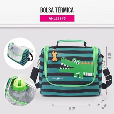 Lancheira Térmica Infantil 6950ml Jacki Design - Pimpolhos Verde