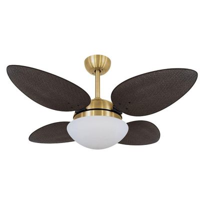 Ventilador De Teto Volare Petalo Palmae Tabaco 220V 220V