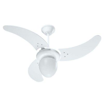 Ventilador Búzios Branco 220V 3 Pás Brancas 220V