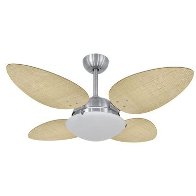 Ventilador De Teto Volare Petalo Palmae Natural 127V 110V