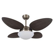 Ventilador De Teto Volare Petalo Palmae Tabaco 220V