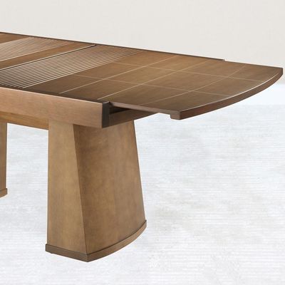Mesa De Jantar Extensivel 162 Ou 222 Cm Madeira Pinhao Nacc Pinhao