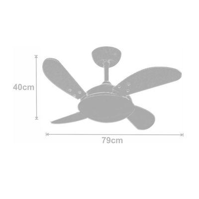 Ventilador Volare Fly Mini Branco 220V E Controle Remoto 220V