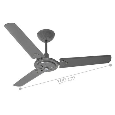 Ventilador Jan Grafite 220V 3 Pás 220V