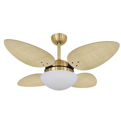 Ventilador De Teto Volare Petalo Palmae Natural 220V 220V