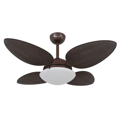Ventilador De Teto Volare Petalo Palmae Tabaco 220V 220V