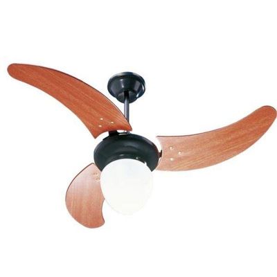 Ventilador Búzios Preto 220V 3 Pás Verniz 220V