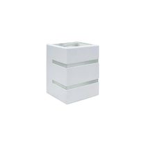 Arandela Blumenau Quadro Aleta G9 Bivolt Branco Fosco